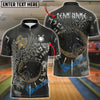 BlueJose Bowling Wolf Hati Norse Rune Graphic Customized Name, Team Name 3D Shirt (6 Colors)