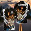 BlueJose Fire Thunderstorm  Darts Personalized Name, Team Name Shirt (6 Colors)