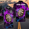 BlueJose Darts Thunder Hexagon Pattern Personalized Name, Team Name Shirt (4 Colors)