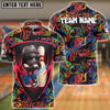 BlueJose Bowling Street Style Funny Ball Customized Name, Team Name 3D Shirt (4 Colors)