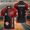 BlueJose Bowling And Pins Premium Line Customized Name 3D Shirt (4 Colors)