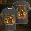 BlueJose Bigfoot Camping Camp More, Worry Less 3D Shirts