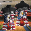 BlueJose Bowling And Pins American Eagle Customized Name, Team Name 3D Shirt