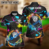 BlueJose Billiards Ball 8 Paint Color Customized Name, Team Name 3D Shirt