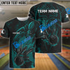 BlueJose Spider Bowling Personalized Name, Team Name 3D Shirt (4 Colors)