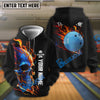 BlueJose Bowling And Skull Customized Name 3D Shirt