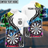 BlueJose Darts Smoke Pattern Personalized Name Shirt