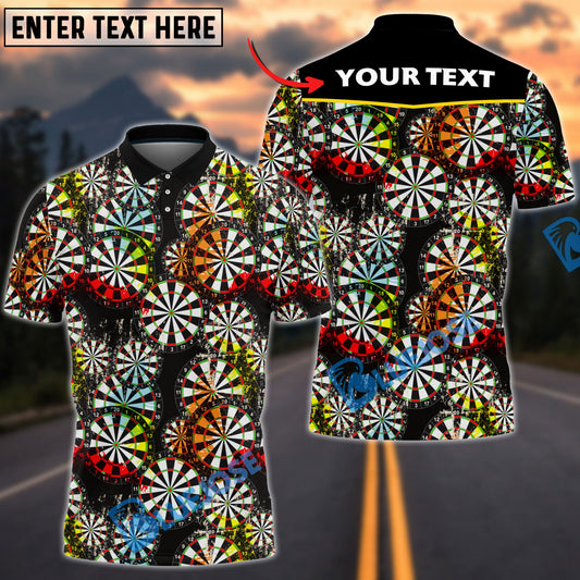 BlueJose Custom Darts Pattern Yellow & Black Personalized Shirt