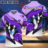 BlueJose Bowling and Pins Strike Cubes Customized Name, Team Name 3D Shirt (4 Colors)