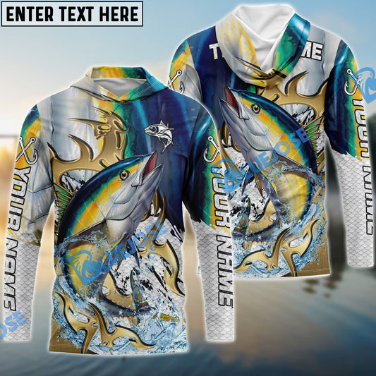 Bluejose Tuna Fishing Trophy Power Splash Art Custom Name & Team Name 3D Shirts