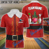 BlueJose Bowling Christmas Elf Personalized Shirt (2 Colors)