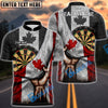 BlueJose Darts Canadian Flag Personalized Name, Team Name Shirt