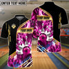 BlueJose Bowling And Pins Inferno Strike Customized Name, Team Name 3D Shirt (4 Colors)