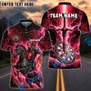 BlueJose Darts Fantasy Knight Thunder Lightning Pattern Multicolor Options Personalized Name Shirt (4 Colors)