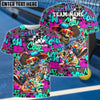 BlueJose Personalized Street Graffiti Skull Pickleball Name & Team Name 3D Shirts (4 Colors)