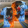 BlueJose Bowling Fire And Ice Personalized Shirt (2 Colors)