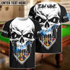 BlueJose Billiards Ball 8 Skull Personalized Name & Team Name Shirt (4 Colors)
