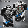 BlueJose Darts Black Flames Of Hell Personalized Name, Team Name Shirt ( 6 Colors)