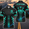 BlueJose Darts Golden 180 Target Strike Design Customized Name, Team Name 3D Shirt (4 Colors)