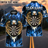 BlueJose Darts Fire Eagle Multicolor Options Personalized Name Shirt (4 Colors)