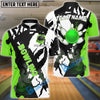 BlueJose Bowling And Pins  Cracks Of Time Customized Name 3D Shirt ( 6 Colors)