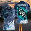BlueJose Darts Grunge Smoke Personalized Name, Team Name Shirt (4 Colors)
