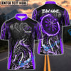 BlueJose Darts Angry Dragon Multicolor Options Personalized Name Shirt (4 Colors)
