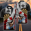 BlueJose Darts Canadian Flag Personalized Name, Team Name Shirt