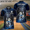 BlueJose Bowling Odin Rune Lightning Graphic Customized Name, Team Name 3D Shirt (4 Colors)