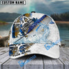 BlueJose Fishing Compass Vintage Art Splash Design Personalized Cap (13 Breeds)