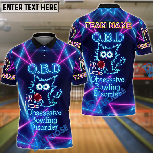 BlueJose Bowling O.B.D - Obsessive Bowling Disorder Customized Name, Team Name 3D Shirt