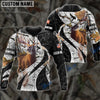 BlueJose Personalized Name Hunting Hoodie & Zip Hoodie  Multicolor