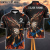 BlueJose Darts Flaming Dragon Personalized Name, Team Name Shirt (4 Colors)