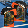 BlueJose Pickleball Electric Poodle Power Customized Name & Team Name 3D Shirts