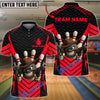 BlueJose Bowling And Pins Cowboy Gangster Customized Name, Team Name 3D Shirt (4 Colors)