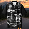 Bluejose Personalized Route 66 100 Years Classic Car Hawaiian Shirt