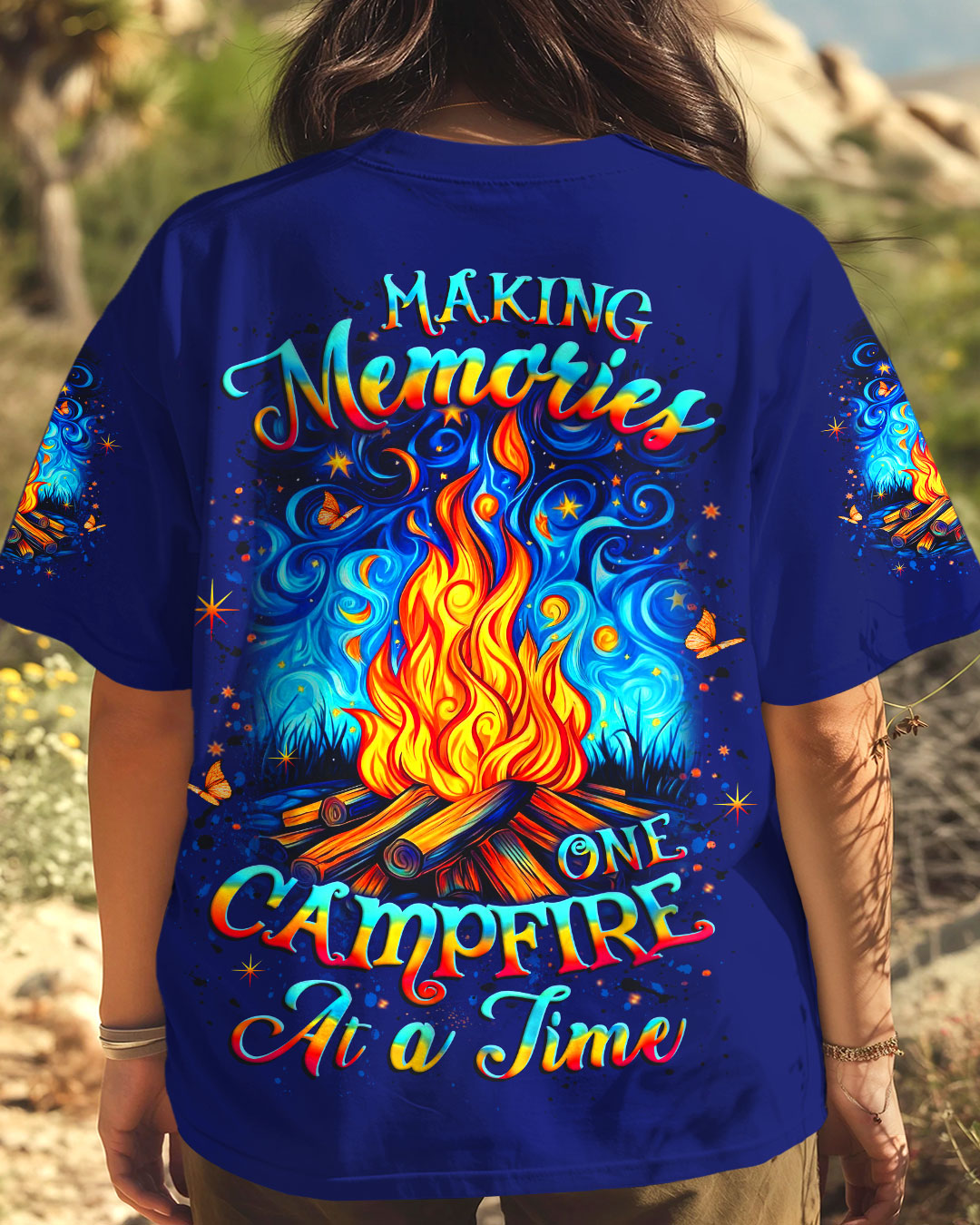 MAKING MEMORIES ONE CAMPFIRE AT A TIME ALL OVER PRINT - YHLT0710254