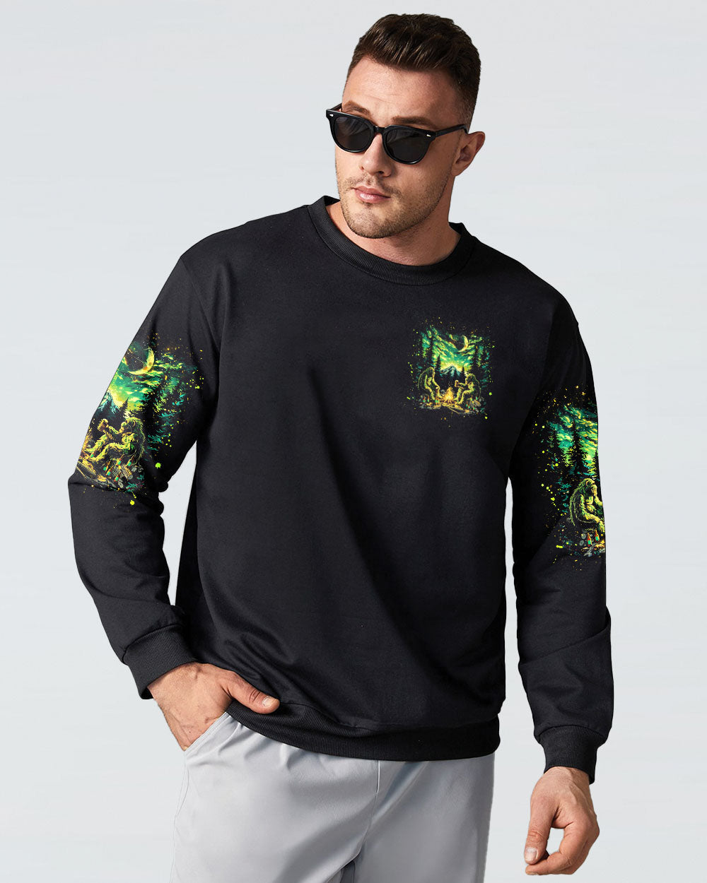 MAKING MEMORIES ONE CAMPFIRE AT A TIME BIGFOOT  ALL OVER PRINT - TLNZ1612241