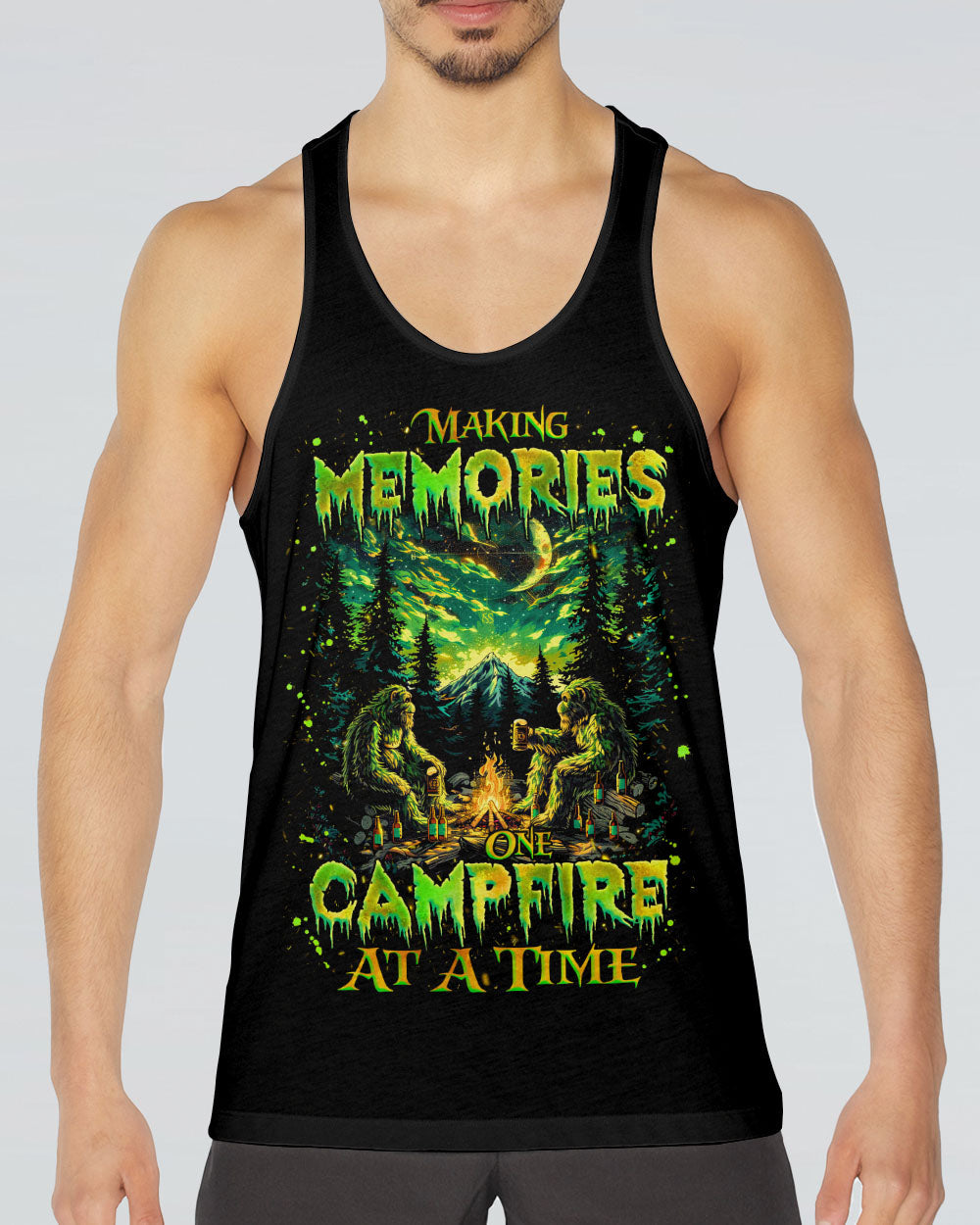  MAKING MEMORIES ONE CAMPFIRE AT A TIME BIGFOOT ALL OVER PRINT - TLNZ1612241