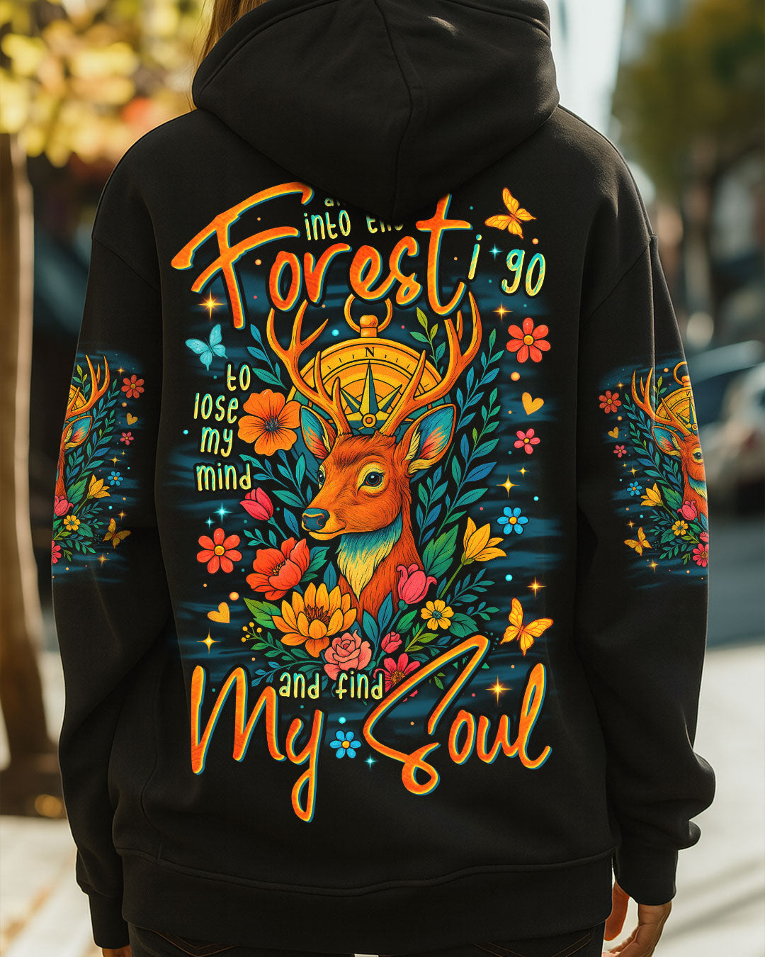 AND INTO THE FOREST I GO DEER ALL OVER PRINT - TYTM0807252