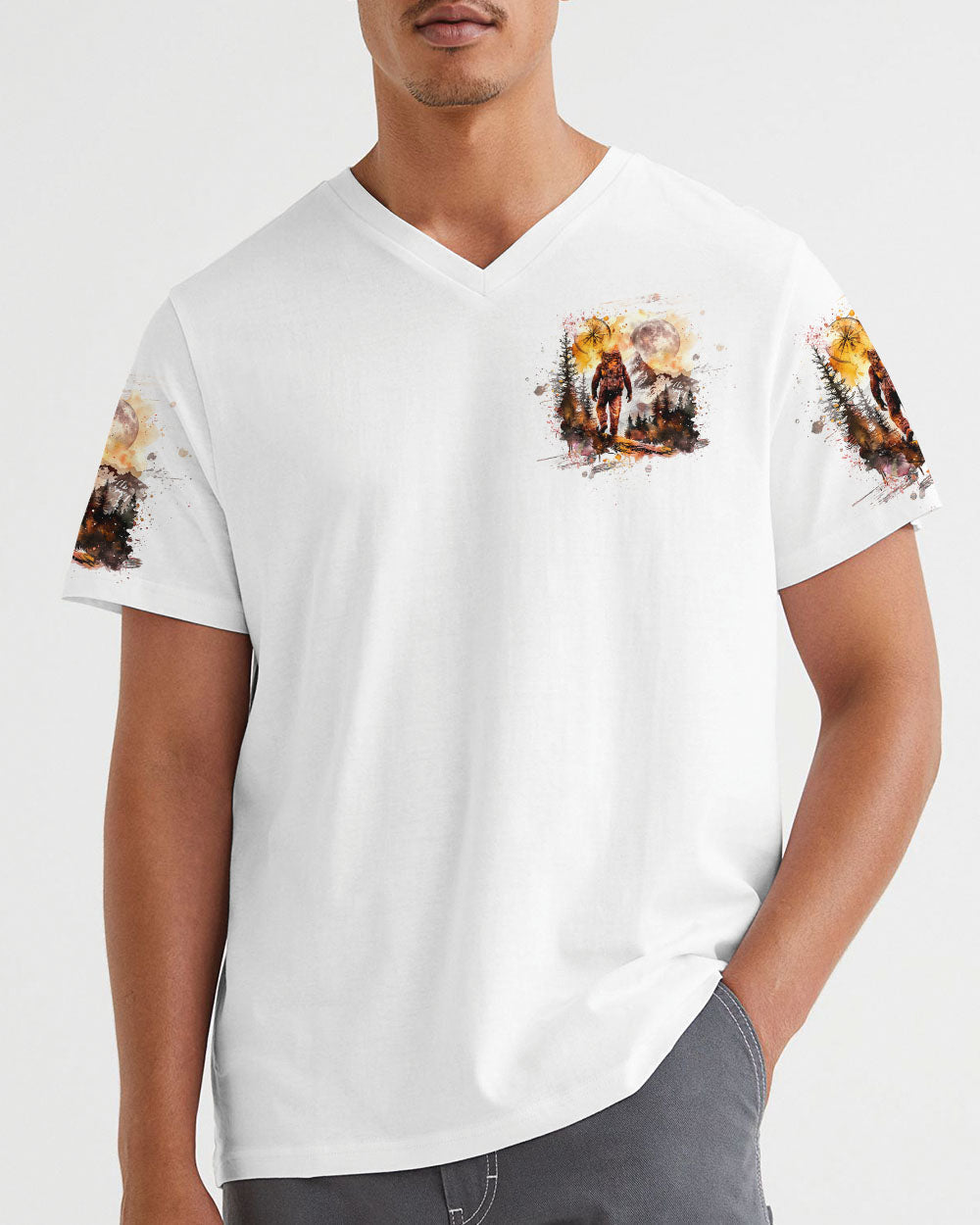 NOT ALL WHO WANDER ARE LOST BIGFOOT COMPASS ALL OVER PRINT - TLTW0110243