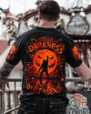 HELLO DARKNESS MY OLD FRIEND BIGFOOT HALLOWEEN ALL OVER PRINT - TLTR1808252
