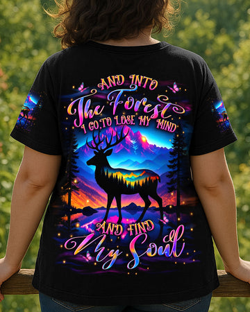 AND INTO THE FOREST I GO DEER ALL OVER PRINT - YHDU0107254