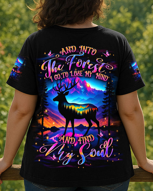 AND INTO THE FOREST I GO DEER ALL OVER PRINT - YHDU0107254