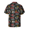 Bluejose Colorful Hot Rod Pattern Hawaiian Shirt