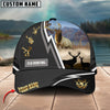 BlueJose Hunting White Line Grey Pattern Multicolor Personalized Name Cap