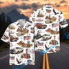 Bluejose American Road Trip Car Hawaiian Shirt