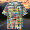 Bluejose Classic Ford Mustangs Retro Collage Hawaiian Shirt
