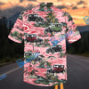 Bluejose Personalized Ford Model A Car Pink Tropical Hawaiian Shirt