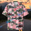 Bluejose Personalized Ford Model A Car Pink Tropical Hawaiian Shirt